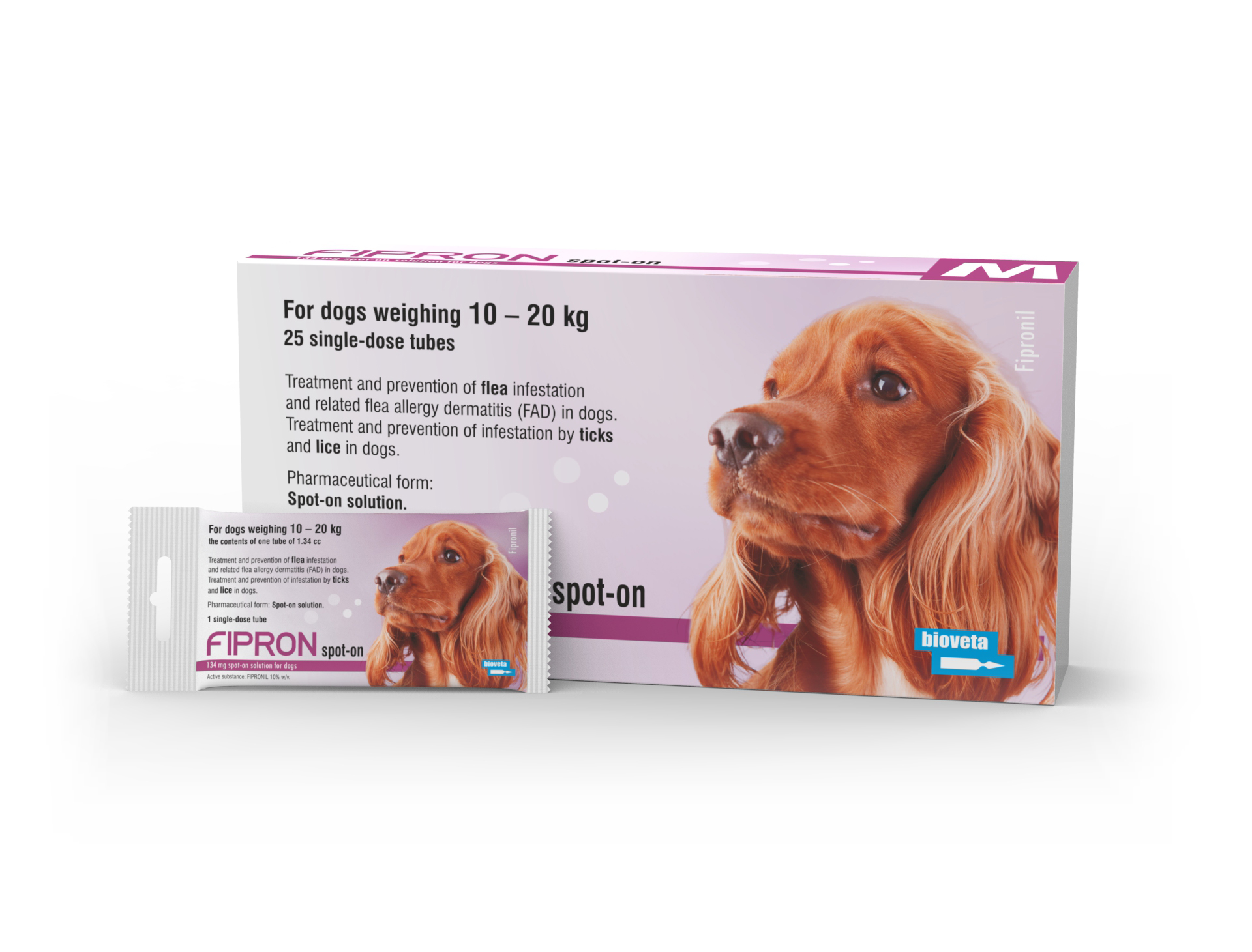 Fipron spot-on solution for Dogs.M